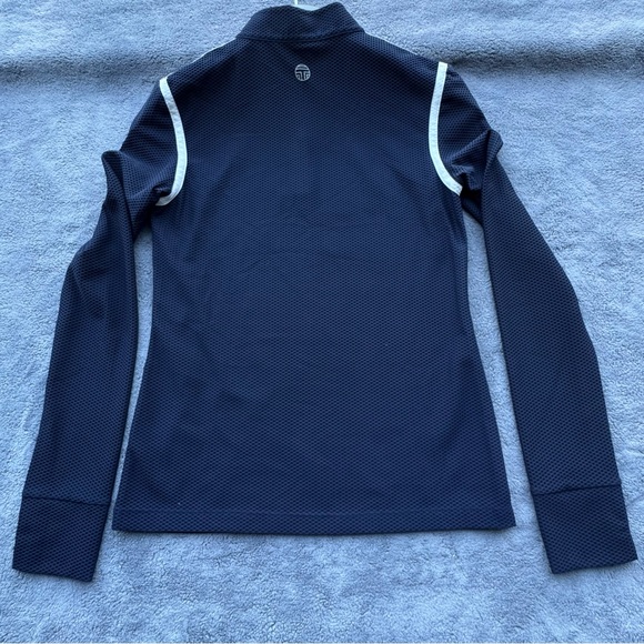 Tory Sport Navy Long Sleeve Top with White Accents - Picture 5 of 16